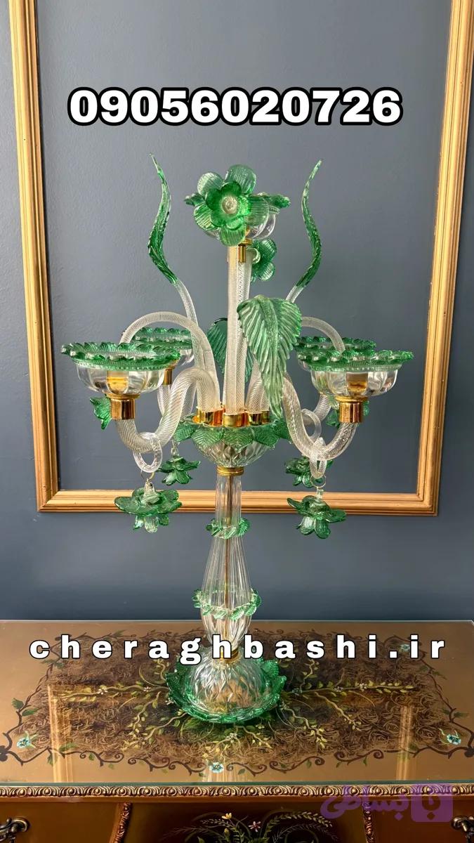 شمعدان لوستر مورانو تماما دستساز