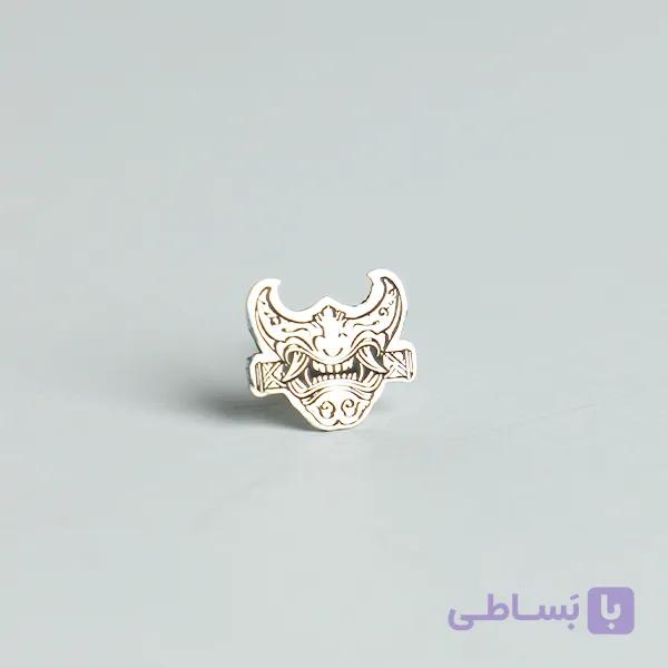 پیرسینگ نقره ماسک ژاپنی — تصویر 1