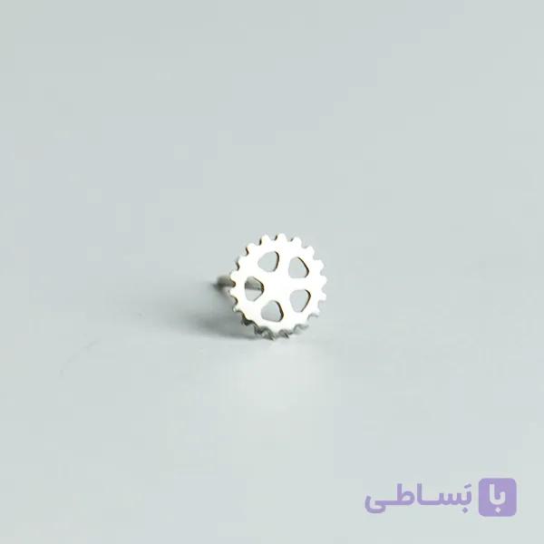پیرسینگ نقره چرخ دنده — تصویر 1