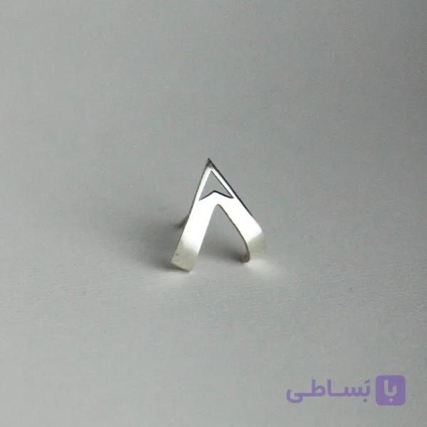 پیرسینگ نقره وی توخالی — تصویر 1