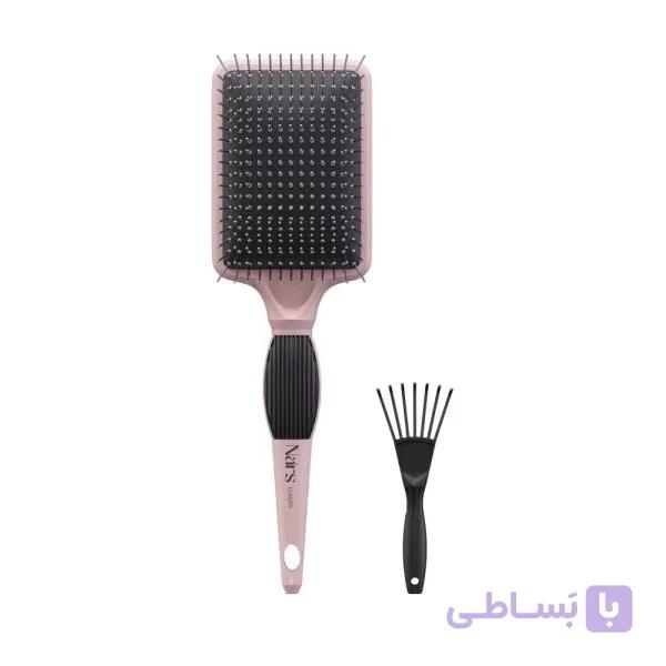 برس مو شانه فلزی مدل مستطیل کد 403 سری لاکچری نارس — تصویر 1