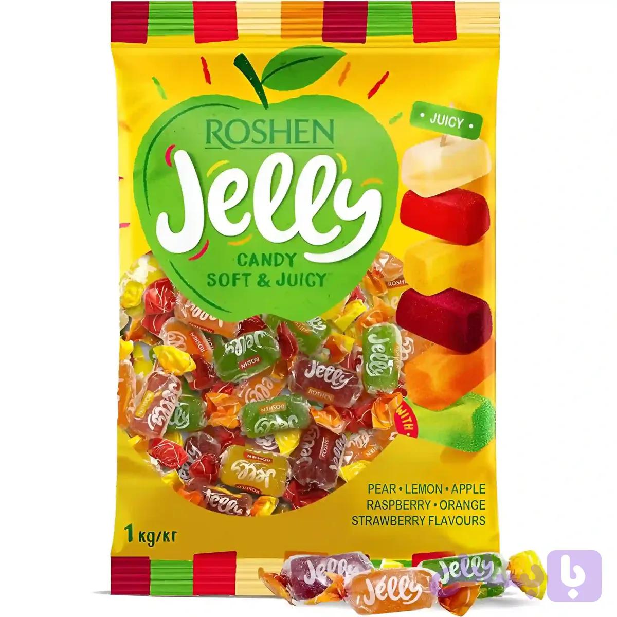 پاستیل کفشدوزک روشن Roshen طعم میکس میوه بسته 1 کیلویی