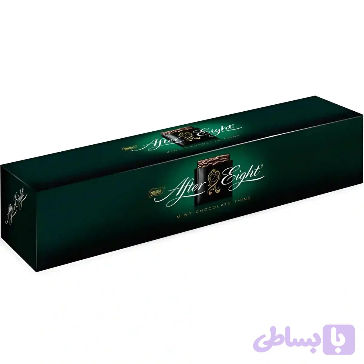 شکلات تلخ افتر ایت After Eight با مغز کرم نعنا Mint وزن 400 گرم