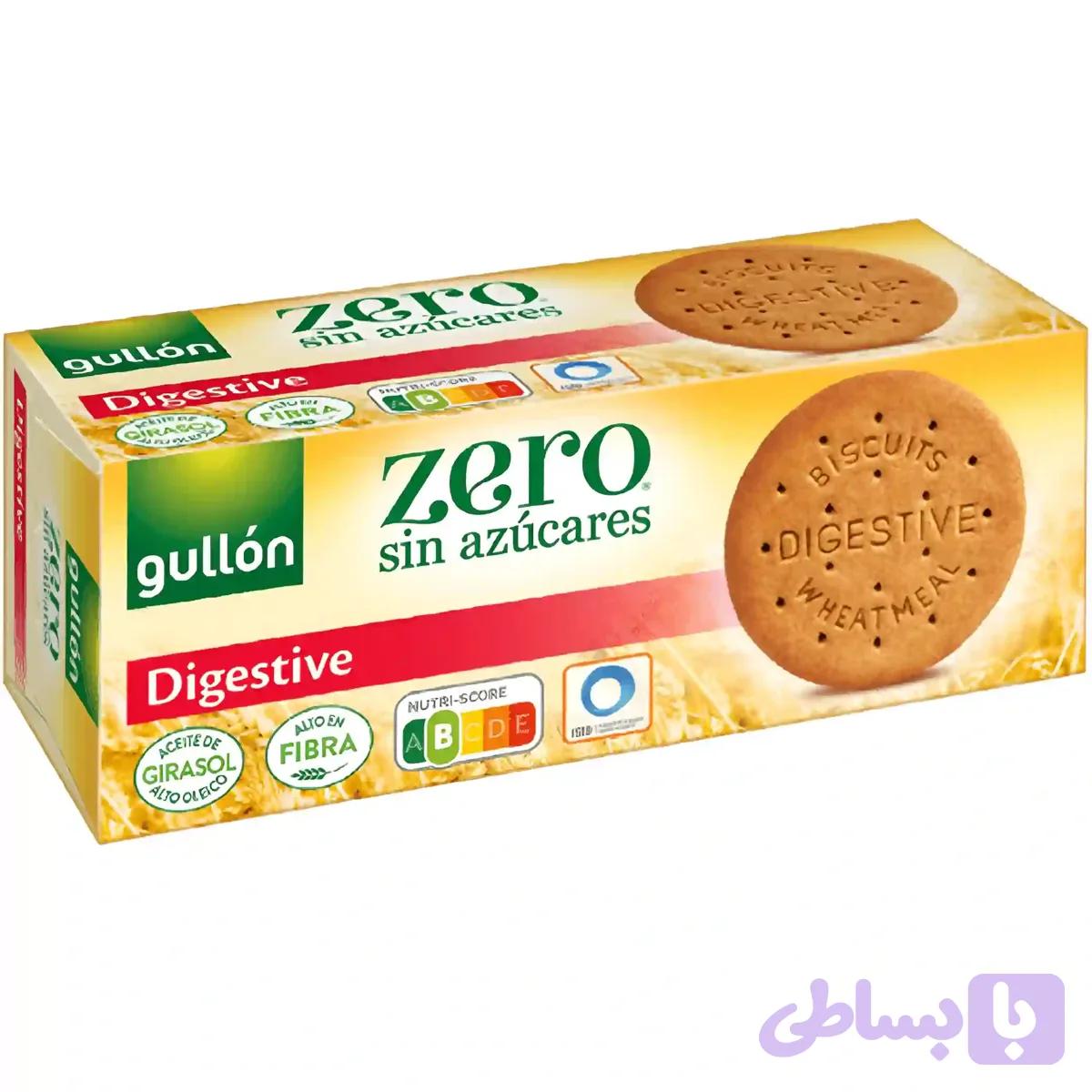 بیسکویت دایجستیو بدون قند رژیمی گولون Gullon Digestive وزن 400 گرم