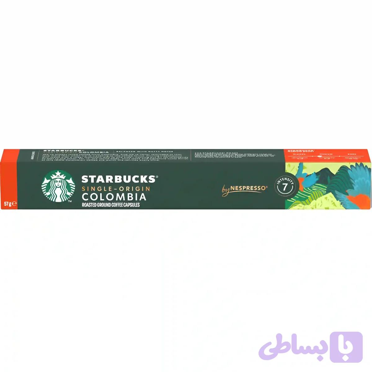 کپسول قهوه استارباکس Starbucks Colombia وزن 57 گرم