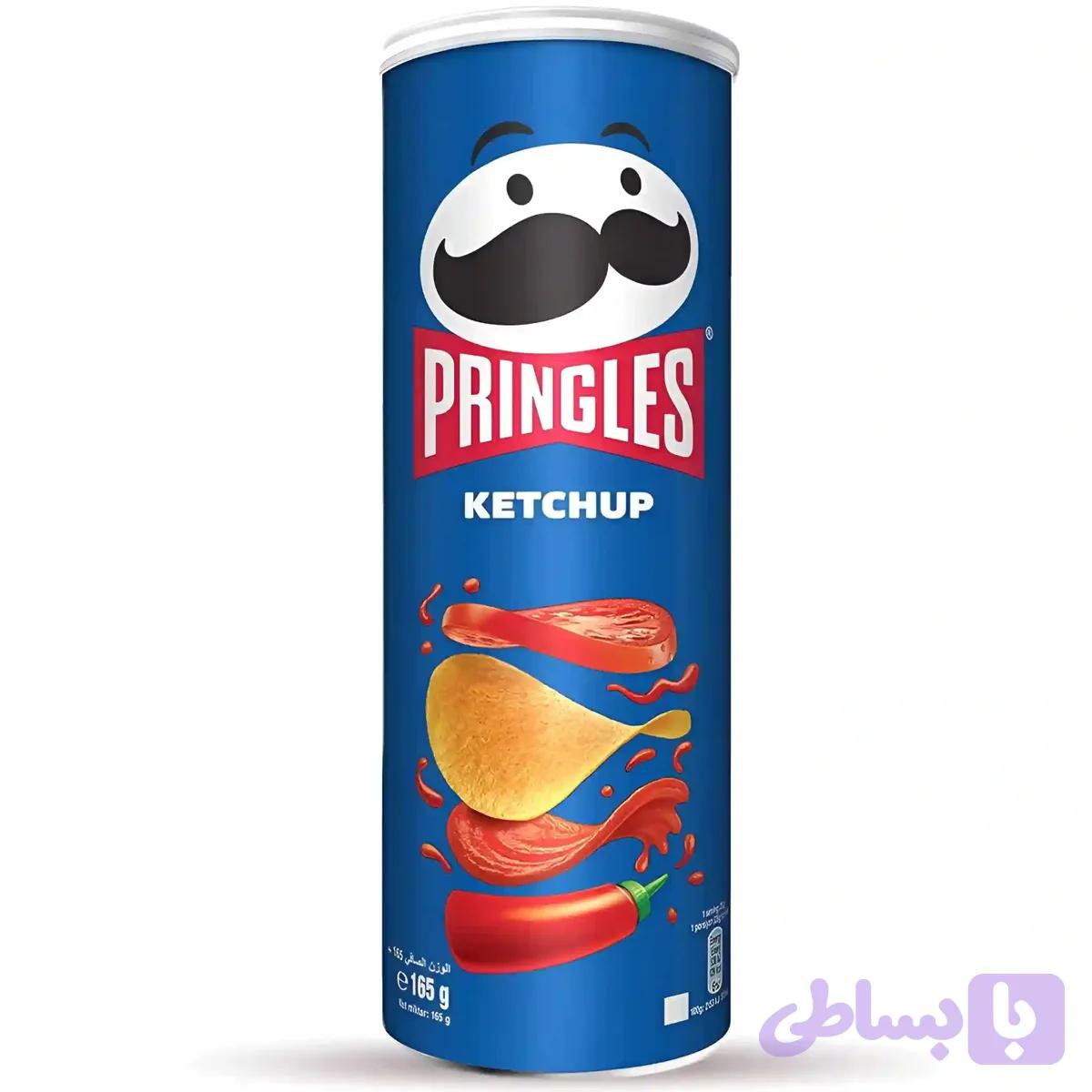 چیپس پرینگلز با طعم کچاپ Pringles Ketchup وزن 165 گرم