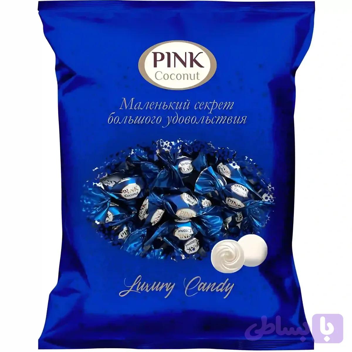 شکلات ترافل پینک نارگیلی Pink Coconut بسته 500 گرمی — تصویر 1