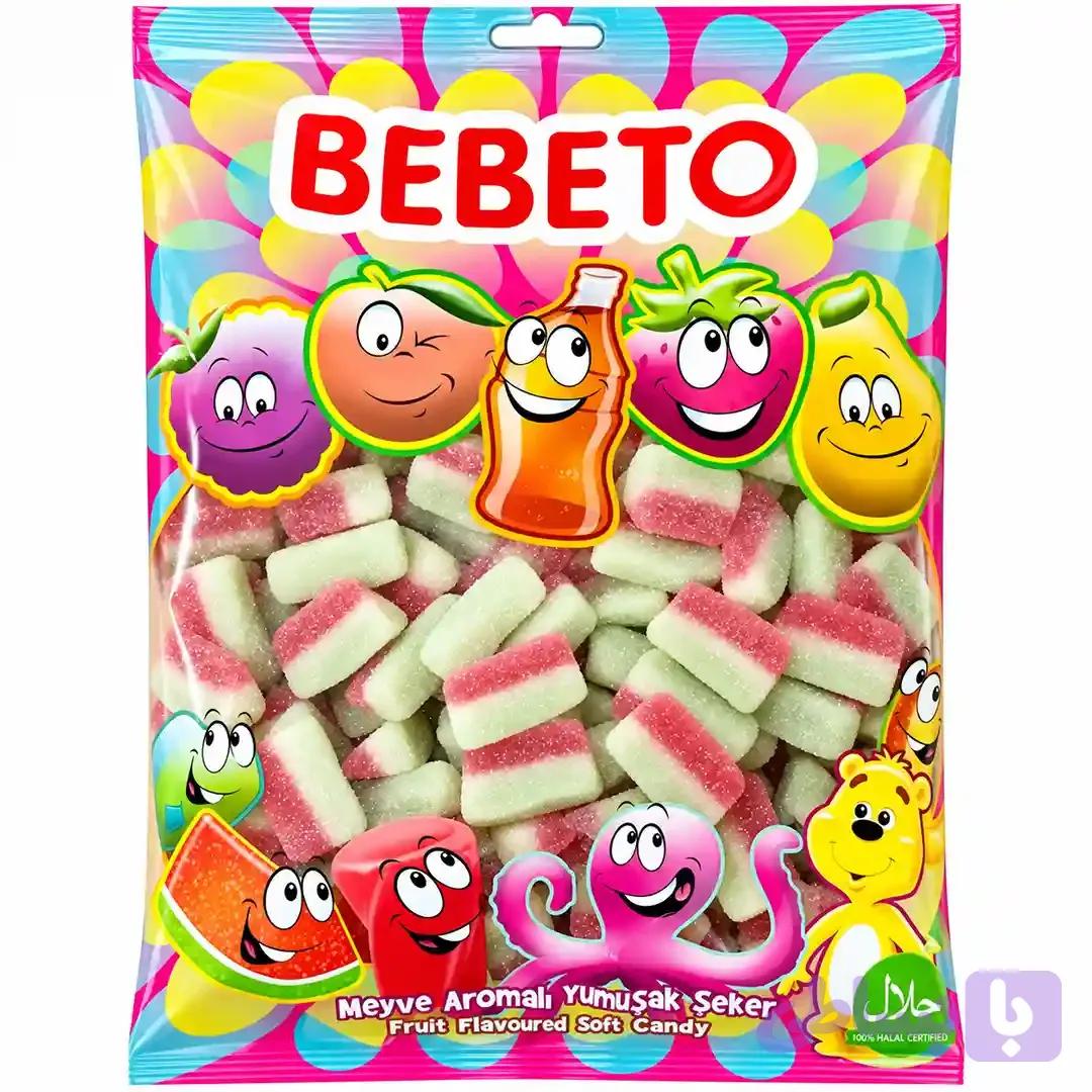 پاستیل ببتو مدل پرتقالی شکری Bebeto بسته یک کیلویی