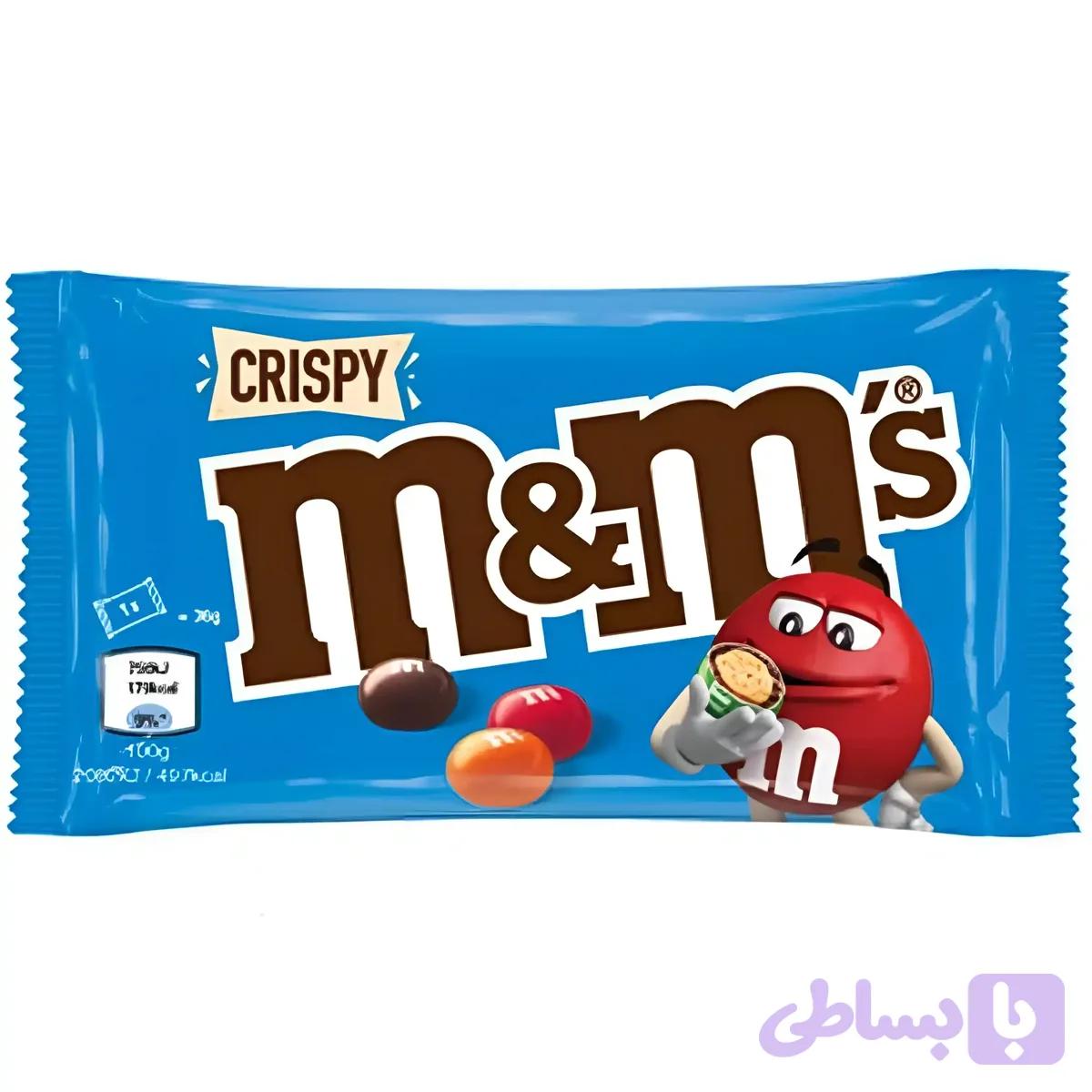 اسمارتیز ام اند ام آبی کریسپی M&M’s Crispy وزن 36 گرم