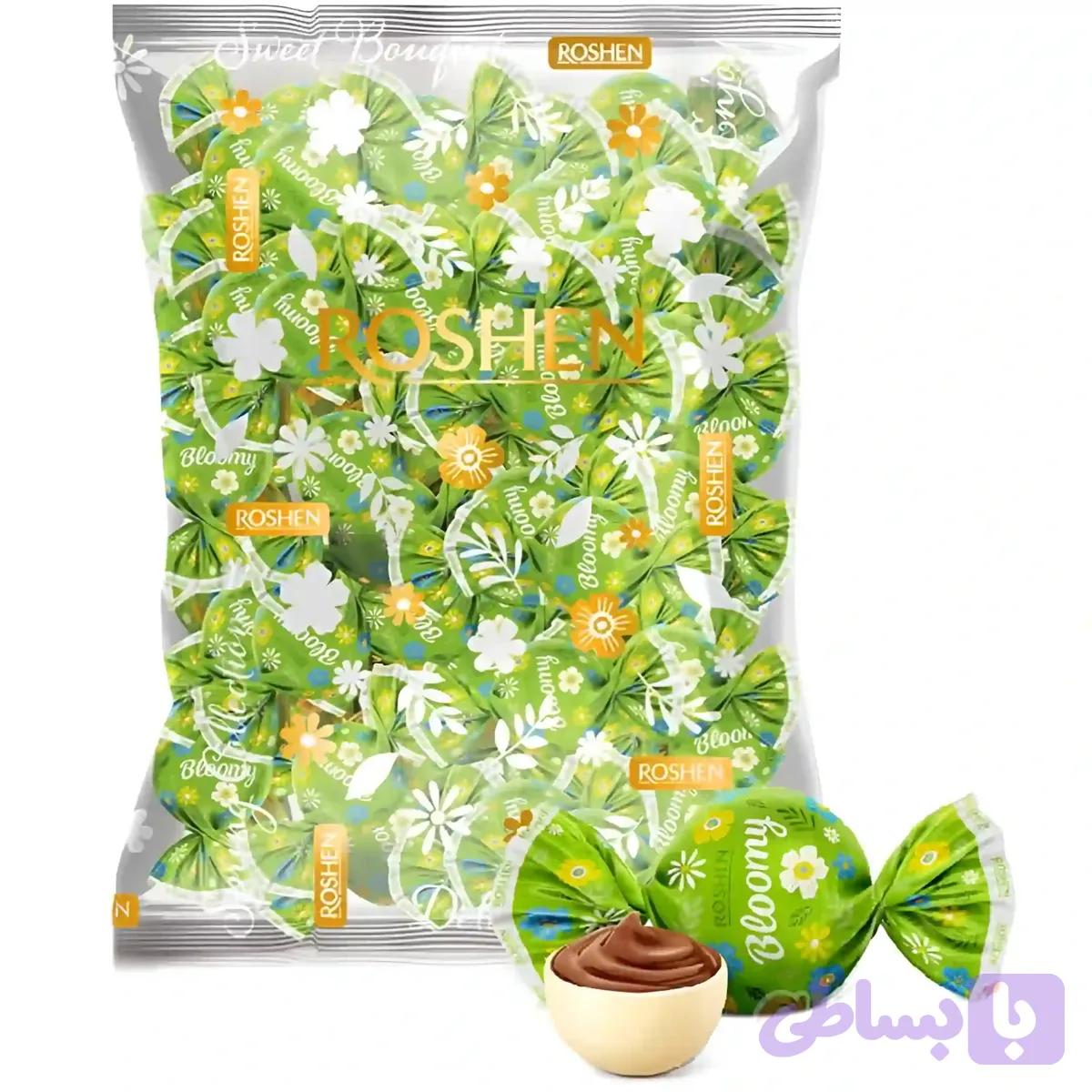 شکلات شکوفه ای مغزدار روشن Roshen مدل Bloomy بسته 1 کیلویی