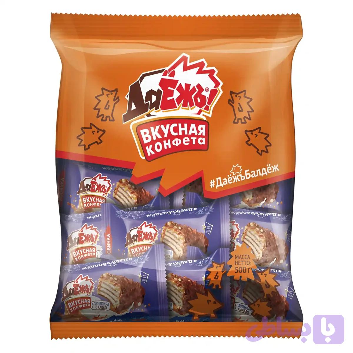 ویفر شکلاتی دایوژ ДаЁжъ BKYCHAR KOHOETA وزن ۵۰۰ گرم