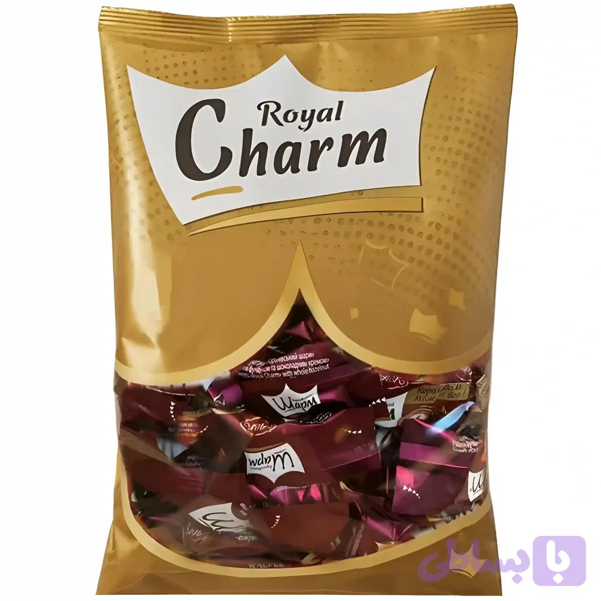 ویفر پذیرایی هرمی ABK مدل Royal Charm با کرم فندق و شکلات 1 کیلویی