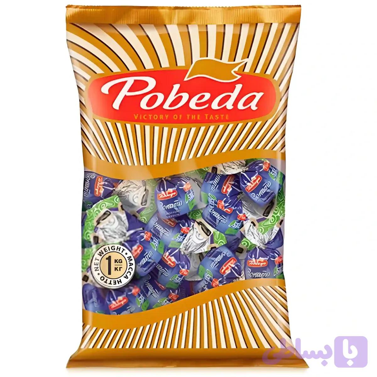شکلات ترافل بدون قند پوبدا سوناتا با مغز فندقی Pobeda Sonata Hazelnuts بسته 1 کیلویی — تصویر 1