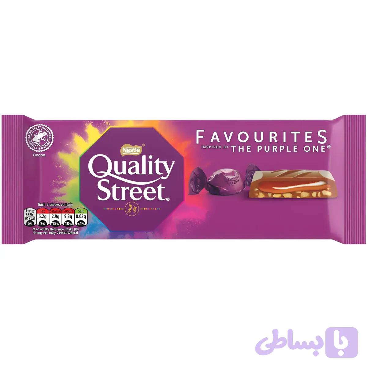 شکلات کوالیتی استریت کارامل فندق Quality Street وزن 87 گرم