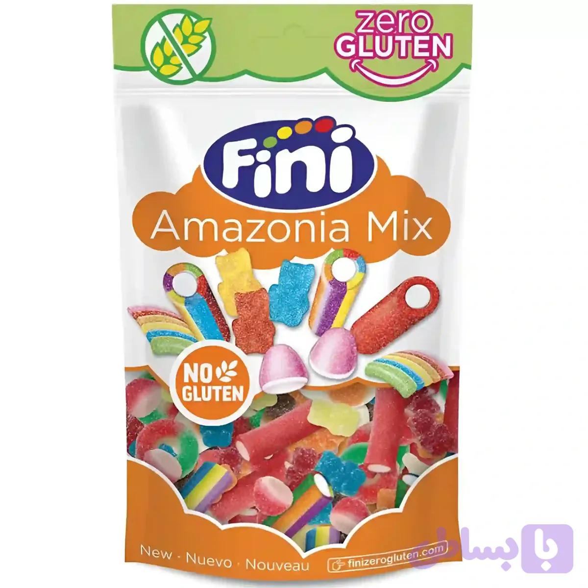 پاستیل آمازونا میکس شکری فینی بدون گلوتن Fini Amazona Mix وزن 160 گرم