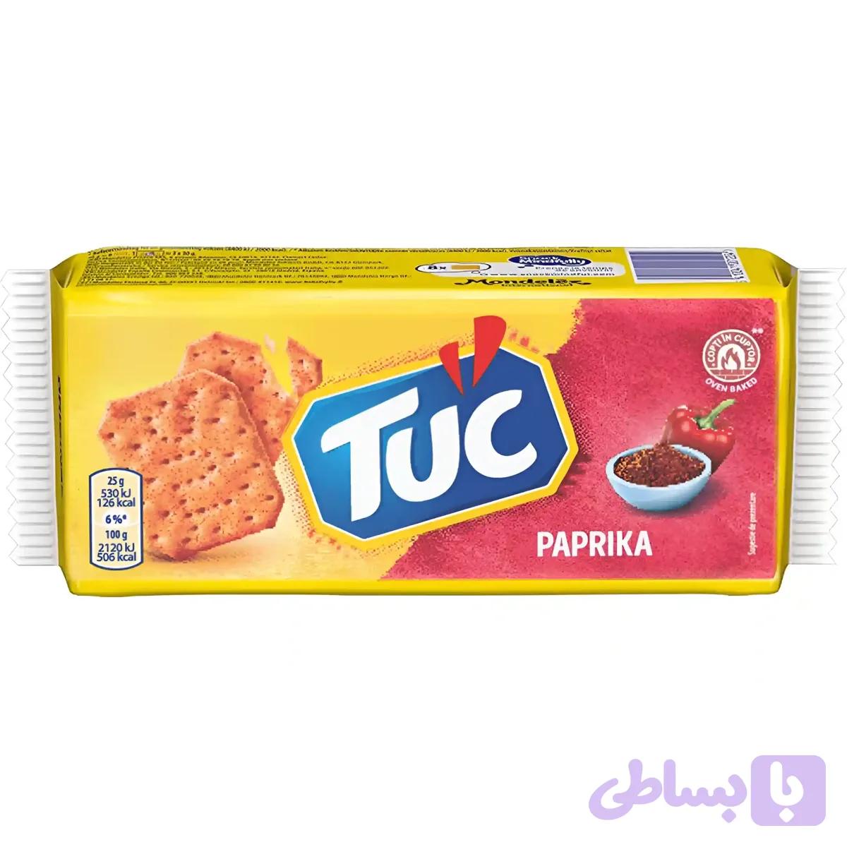 بیسکوییت کراکر توک با طعم فلفل پاپریکا TUC Paprika وزن 100 گرم