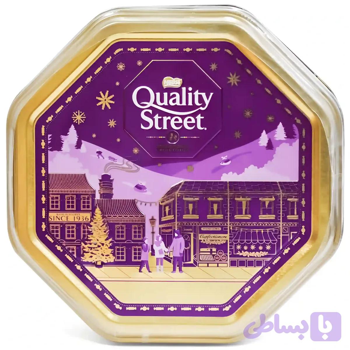 شکلات پذیرایی کوالیتی استریت نستله با طعم های مختلف Quality Street Nestle وزن 750 گرم