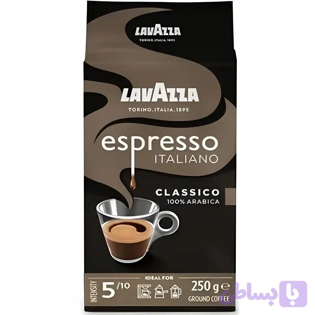پودر قهوه لاوازا مدل اسپرسو ایتالیانو Lavazza Espresso Italiano بسته 250 گرمی