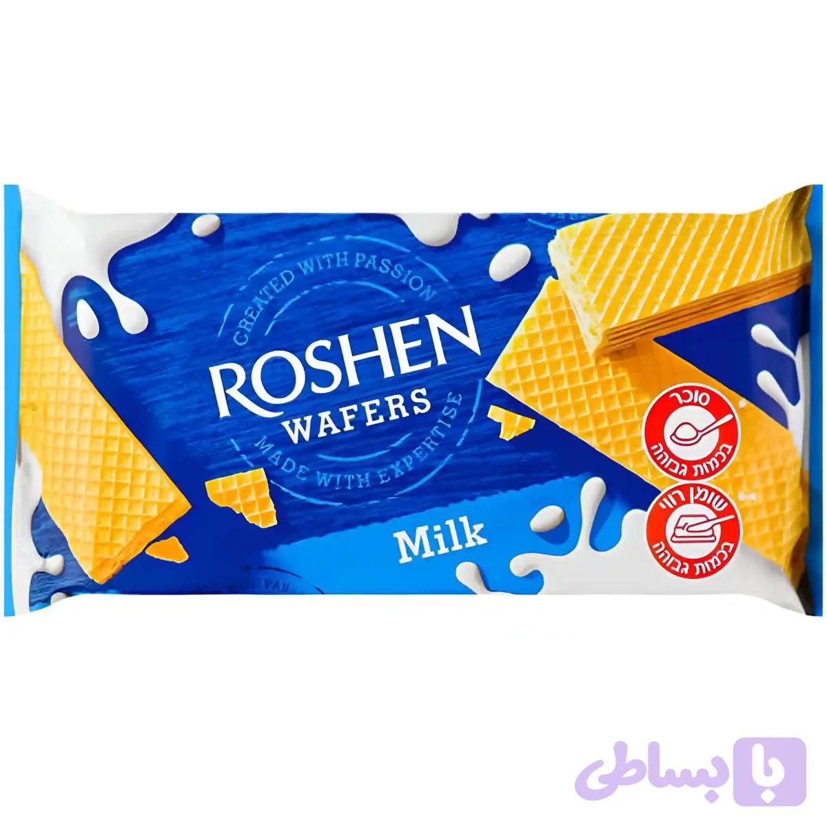 ویفر روشن با کرم شیری Roshen Wafers Milk وزن 216 گرم