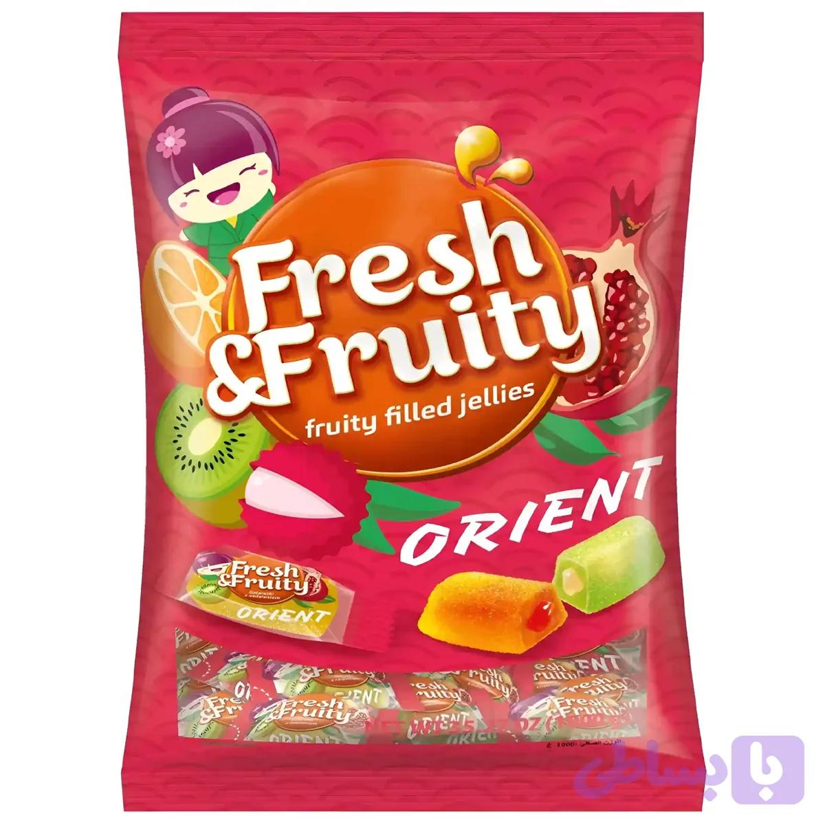 پاستیل مغزدار فرش اند فروتی واول با طعم میوه ای Wawel Fresh & Fruity Orient بسته 1 کیلویی