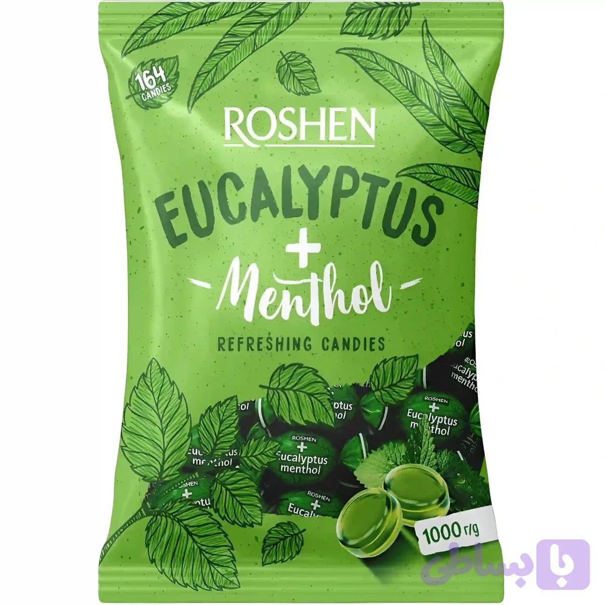 آبنبات نعنایی روشن Roshen با طعم اکالیپتوس و منتول بسته 1 کیلویی — تصویر 1