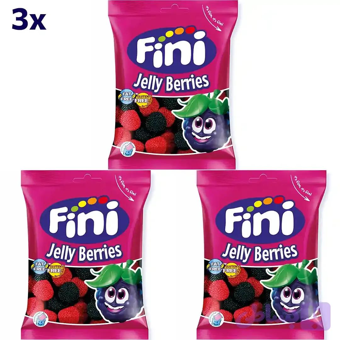 پاستیل تمشک فینی بدون گلوتن Fini Jelly Berries وزن 90 گرم 3 عددی