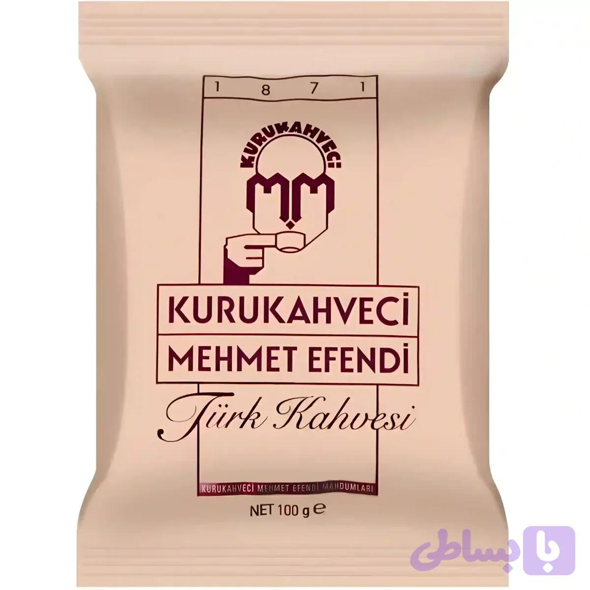 قهوه مهمت افندی مدل کلاسیک Mehmet Efendi Kuruk Kahveci وزن 100 گرم