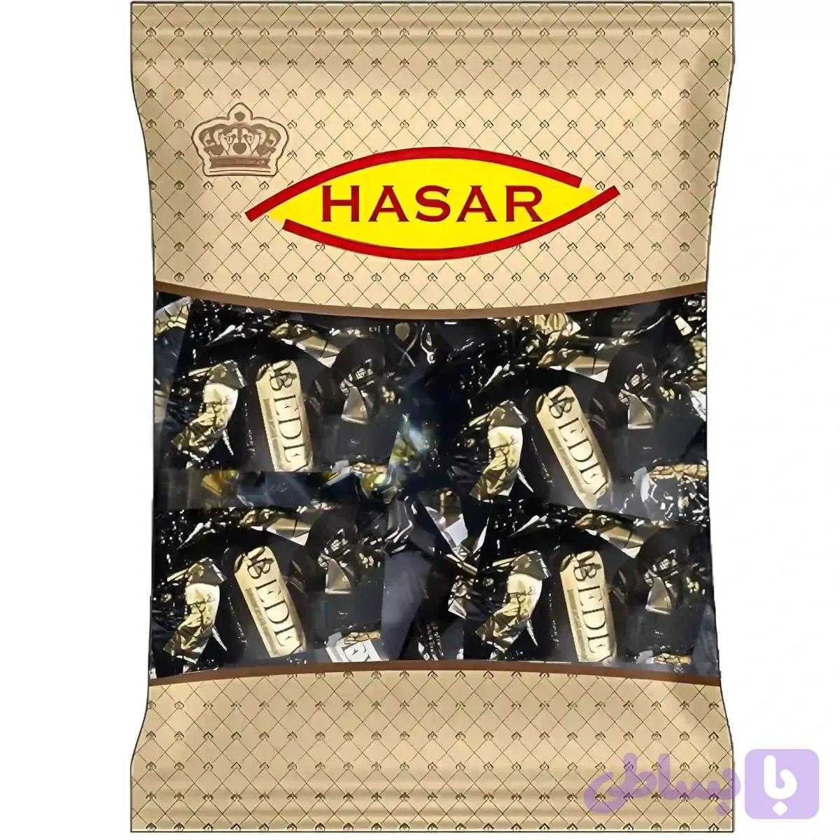 شکلات تلخ بدو هاسار با مغز ژله لیمو Hasar Bedew بسته 1 کیلویی