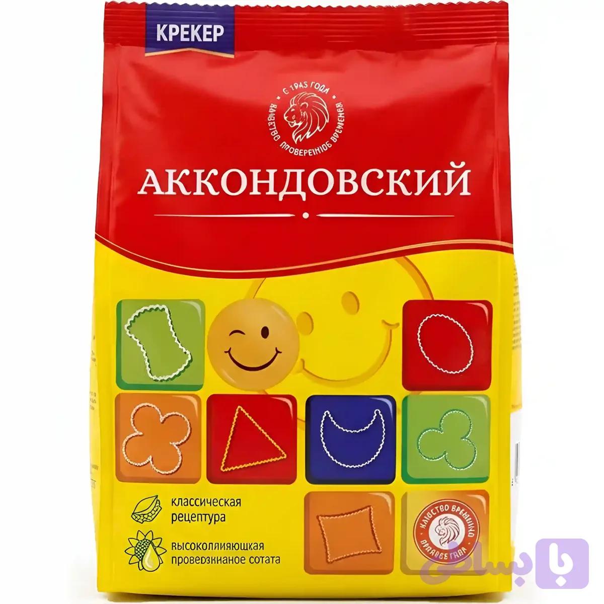 کراکر آکوندوفسکی آکوند در اشکال متنوع Akkond Аккондовский وزن 300 گرم