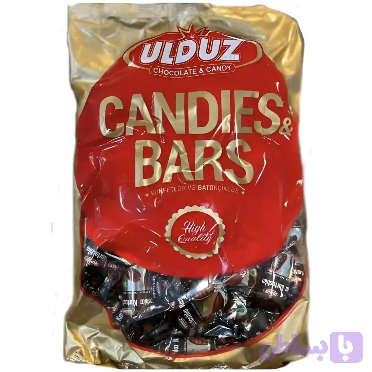 شکلات پذیرایی مغزدار اولدوز با فندق کامل Ulduz Hazelnut بسته 1 کیلویی
