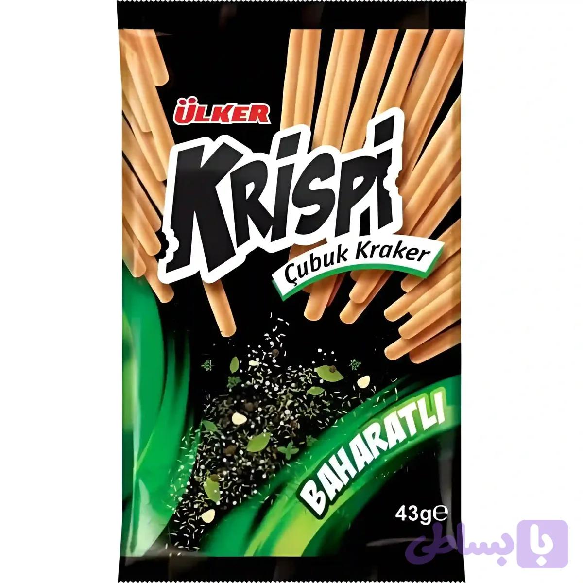 کراکر چوب شور کریسپی اولکر با ادویه جات باهاراتی Ulker Krispi Cubuk Kraker وزن 43 گرم