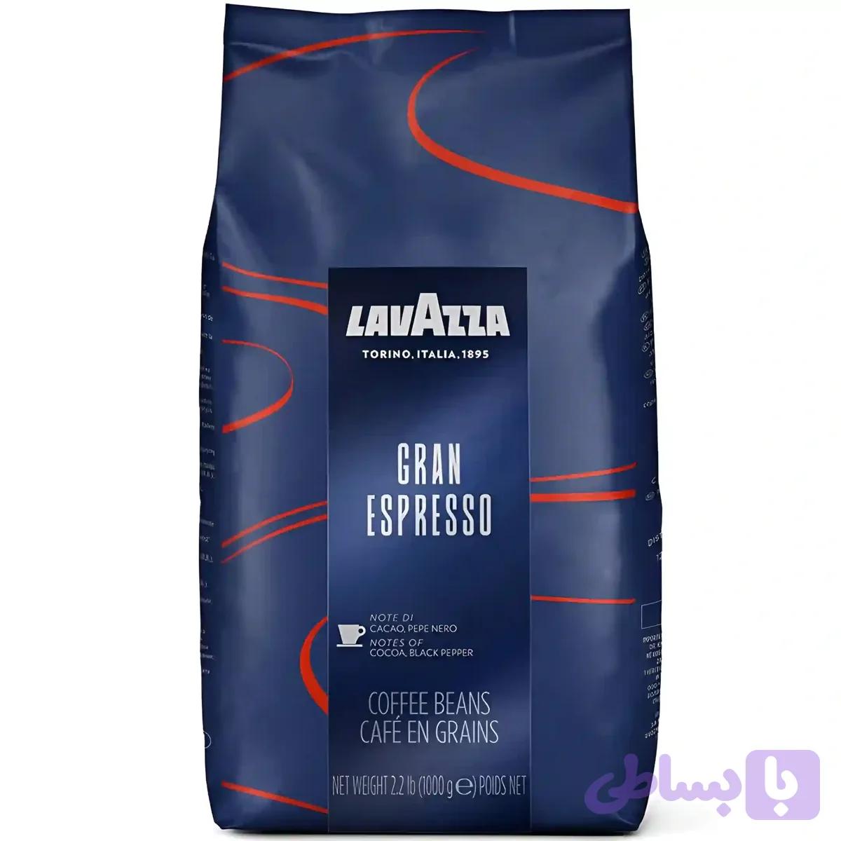 دانه قهوه لاوازا مدل گرن اسپرسو Lavazza Gran Espresso بسته 1 کیلویی