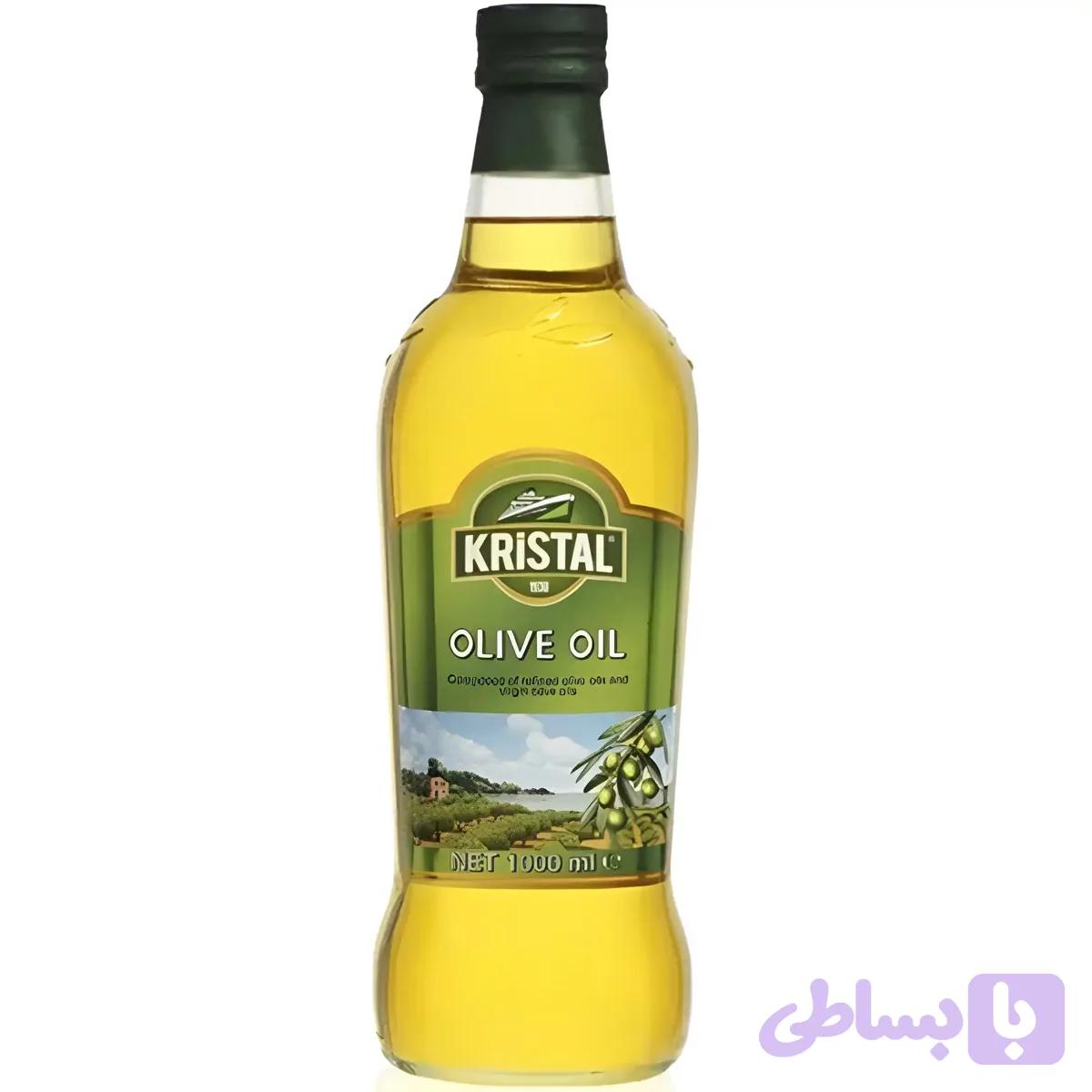 روغن زیتون اکسترا ورجین کریستال Kristal Extra Virgin Olive Oil حجم 1 لیتر