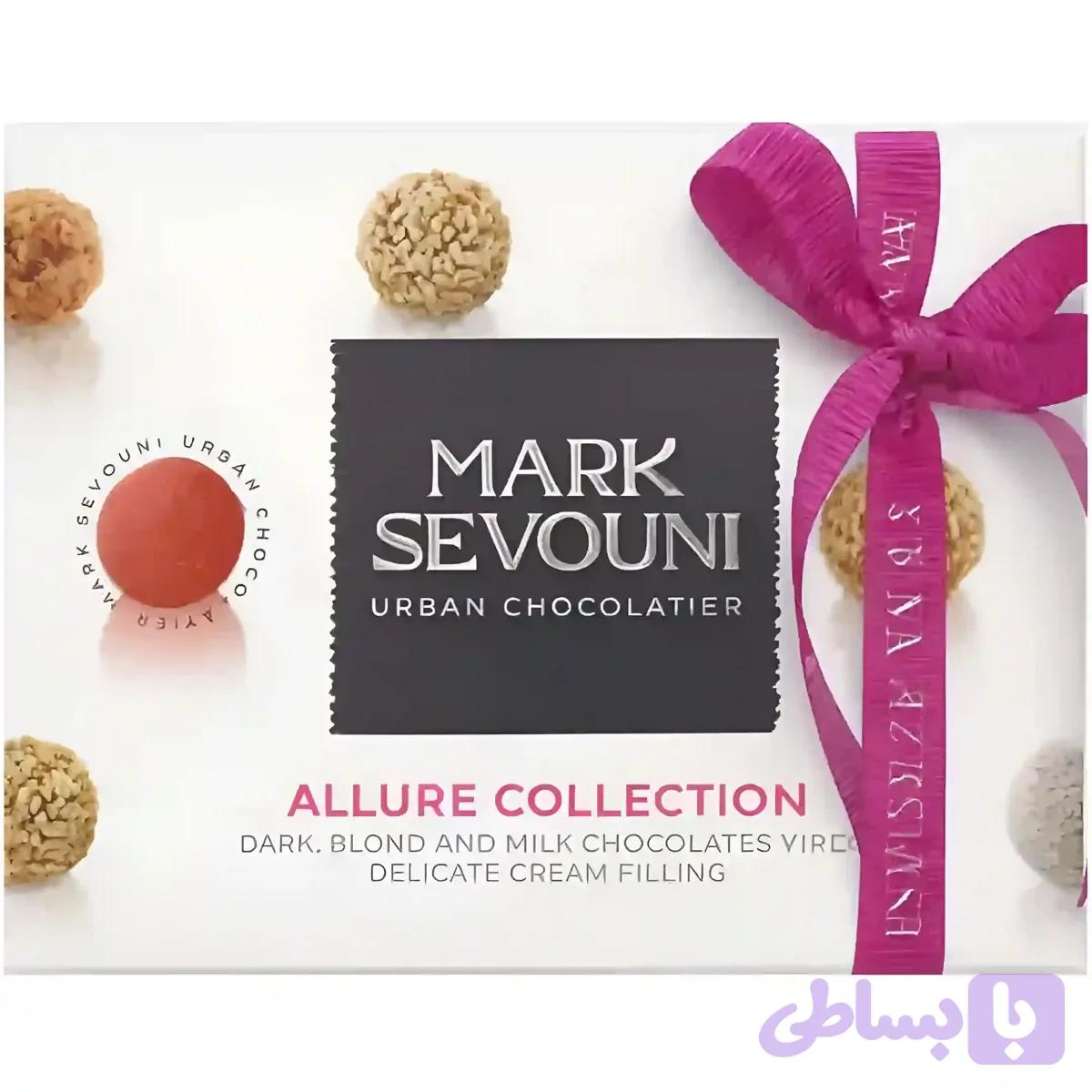شکلات ترافل لانژ مارک سوونی با سه طعم تلخ ، بلوند و شیری Mark Sevouni Allure Collection بسته 12 عددی