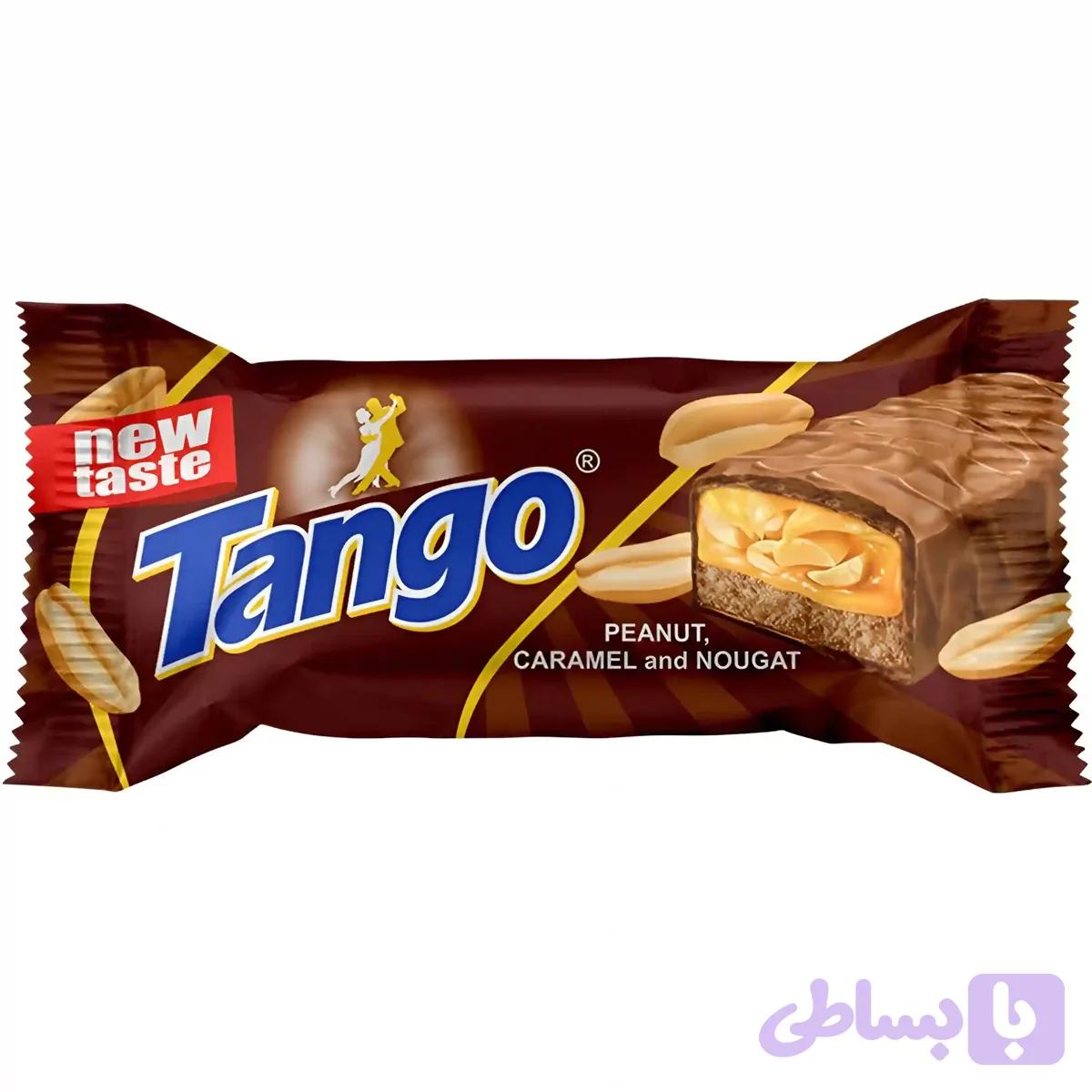 شکلات مغزدار اولدوز تانگو با کرم بادام زمینی کارامل و نوقا Ulduz Tango بسته 1 کیلویی