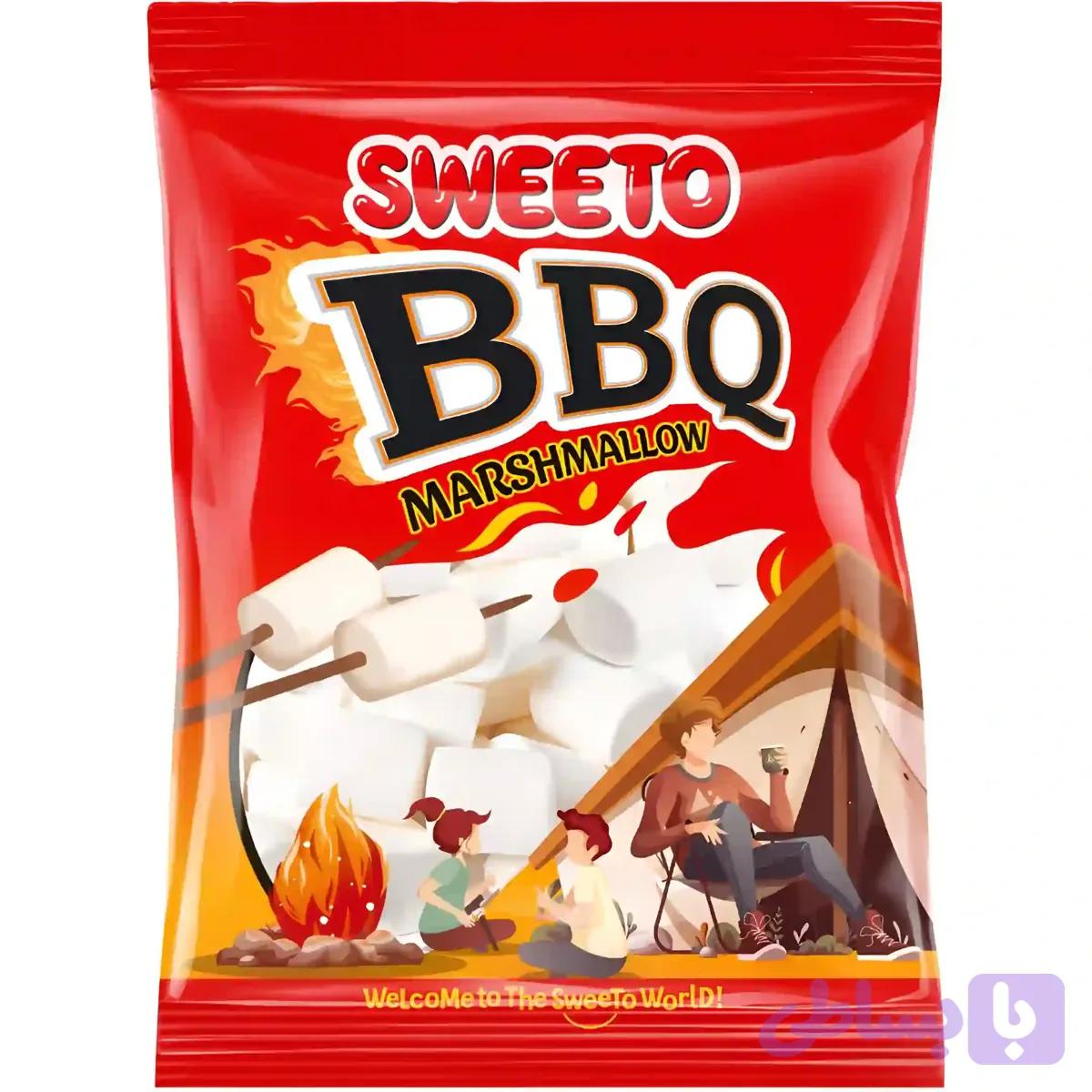 مارشمالو کبابی سوییتو Sweeto BBQ Marshmallow وزن 250 گرم
