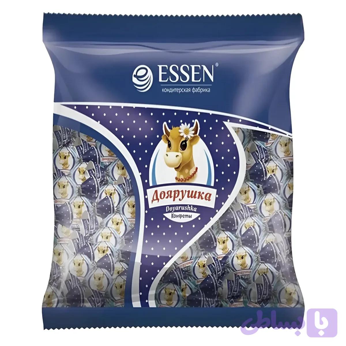 شکلات دویاروشکا اسن طعم گاوی شیری با لعاب شکلاتی ESSEN بسته 1 کیلویی