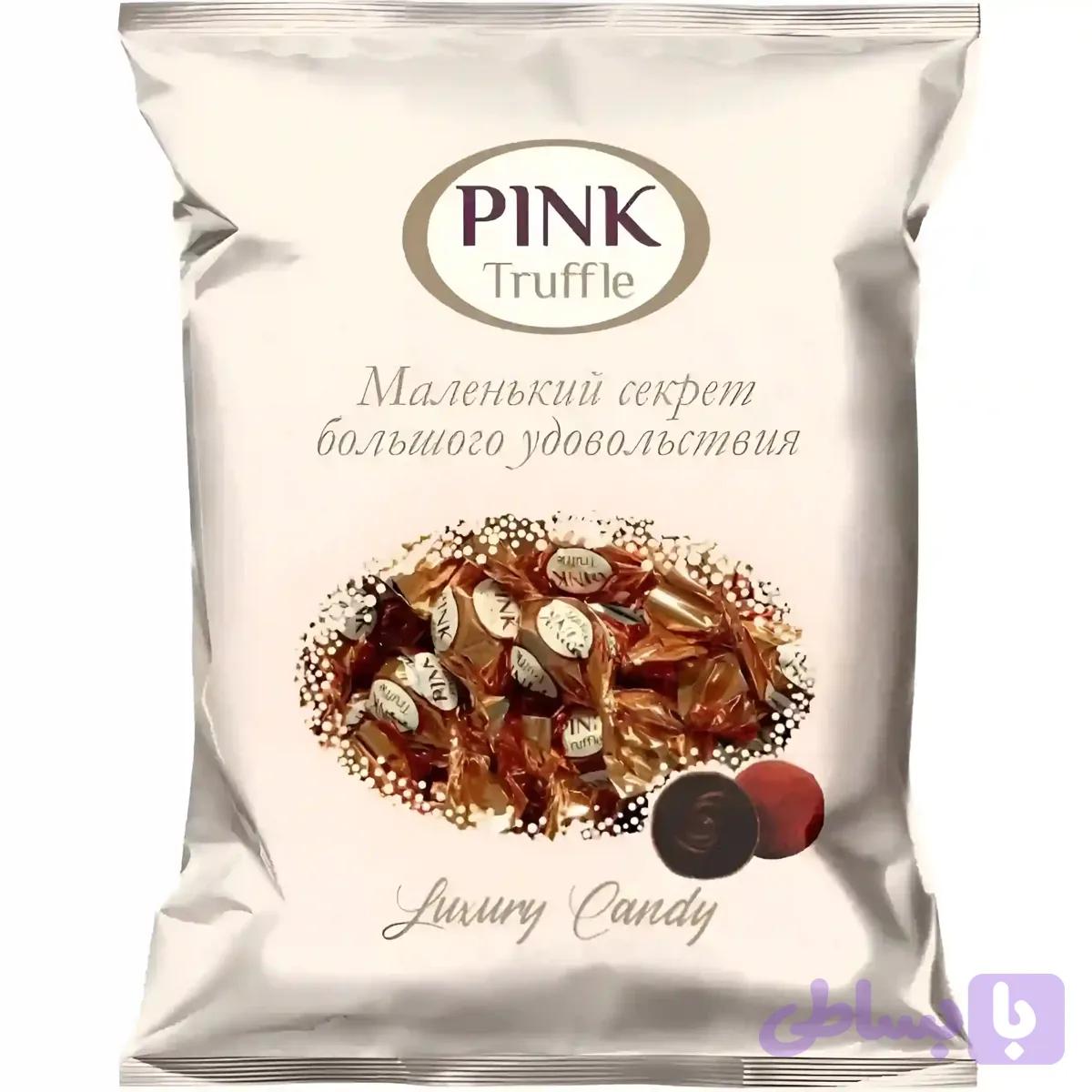 شکلات ترافل تلخ پینک Pink Dark Truffle بسته 500 گرمی — تصویر 1