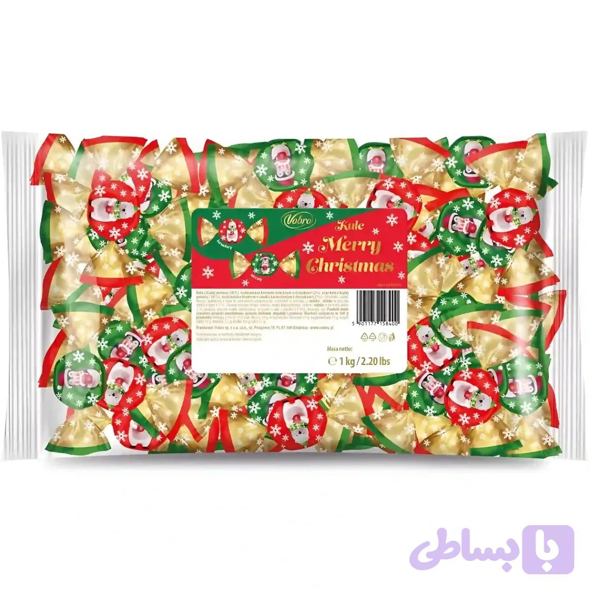 شکلات کریسمس وبرو Vobro Merry Christmas بسته 1 کیلویی