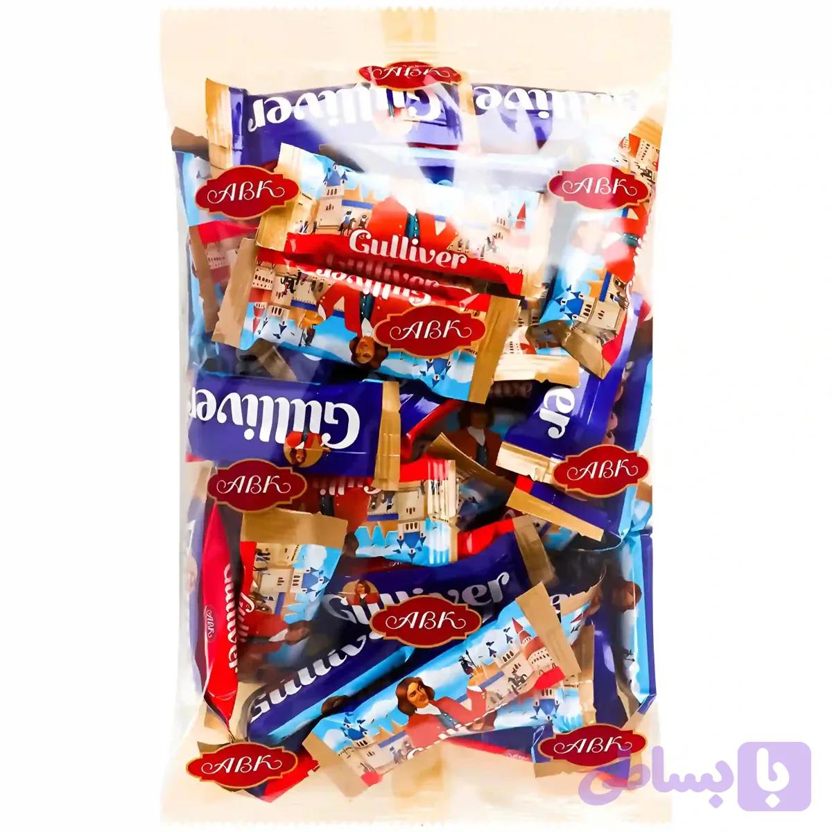 ویفر مینی پذیرایی ABK مدل Mini Gulliver طعم شکلاتی 500 گرم