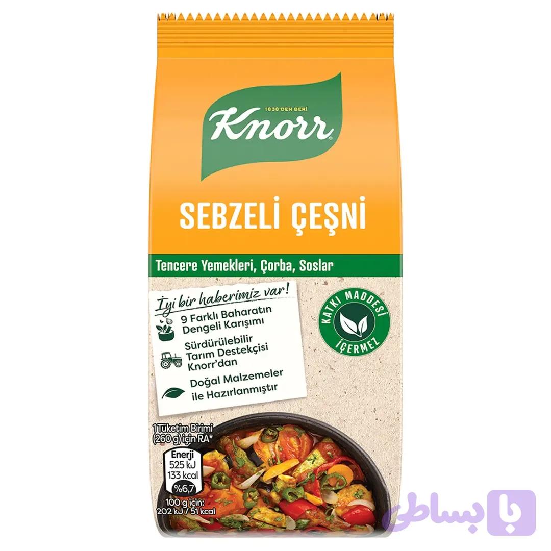 ادویه و چاشنی مخصوص سبزیجات کنور Knorr Sebzeli Cesni وزن 65 گرم