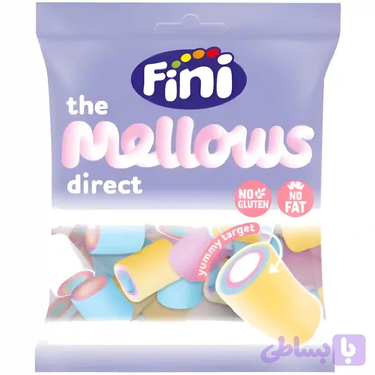مارشمالو دیرکت فینی بدون گلوتن و چربی Fini Mellows Direct وزن 80 گرم