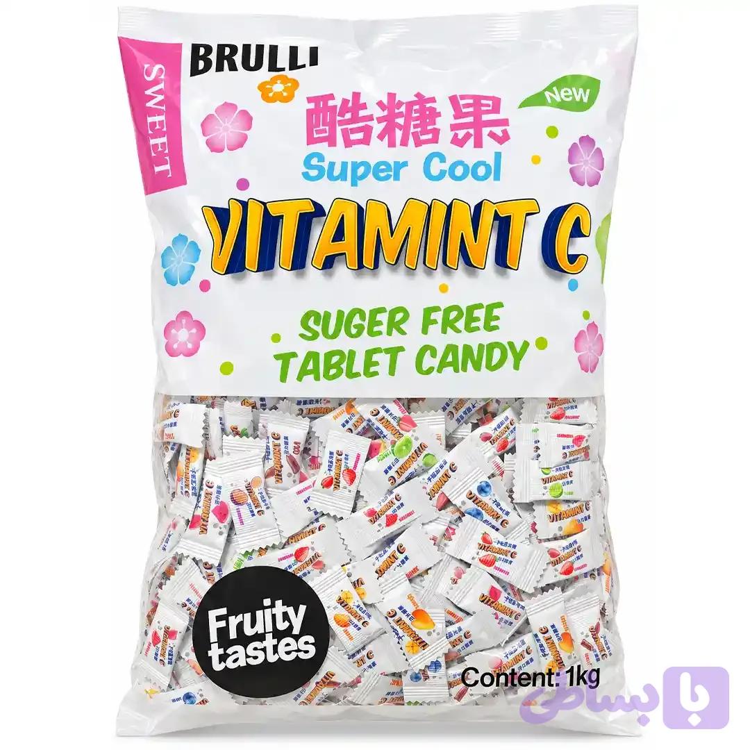 آبنبات ویتامین سی سوپر کول Super Cool Vitamin C با طعم میکس میوه ای بسته فله ای 500 گرمی — تصویر 1