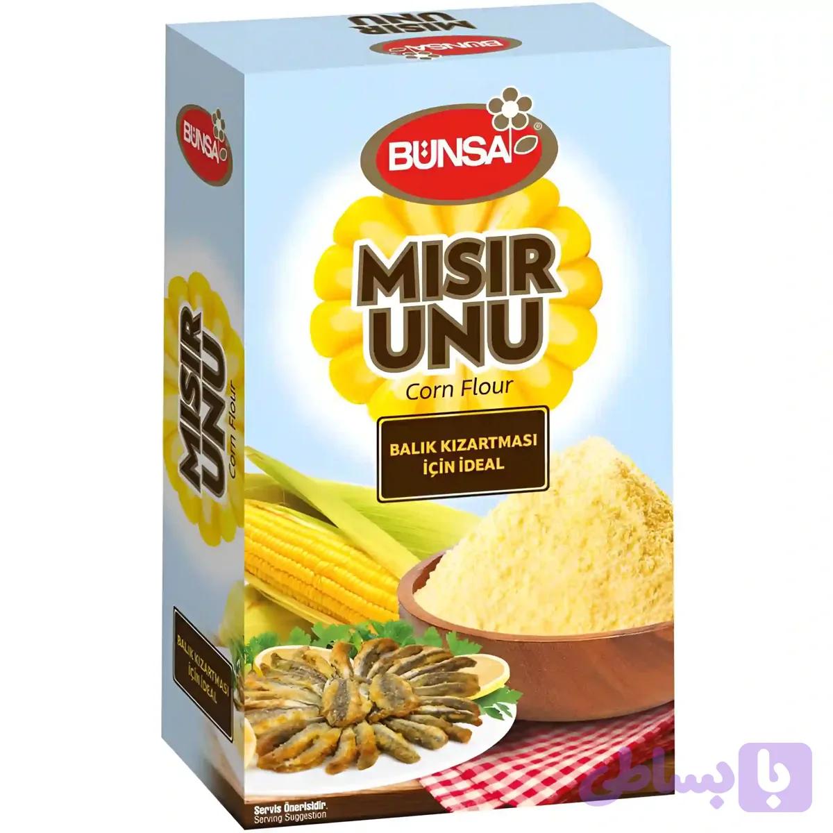آرد ذرت بوداده بن سا Bünsa Misir Unu وزن 400 گرم