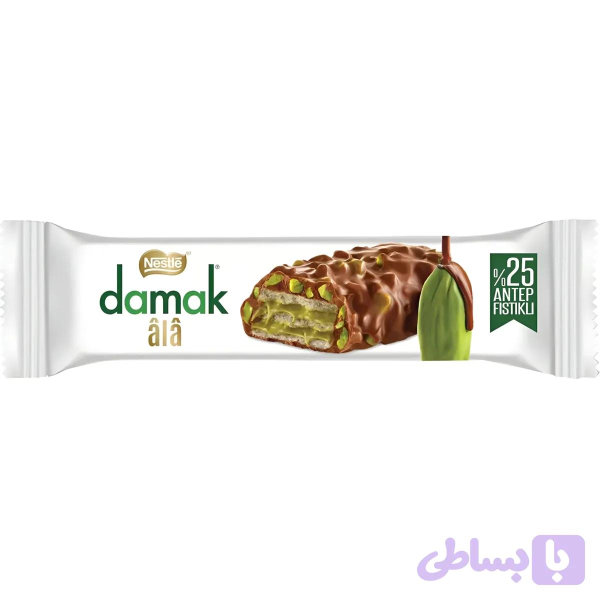 ویفر نستله داماک با مغز پسته ای Nestla Damak وزن 30 گرم 3 عددی