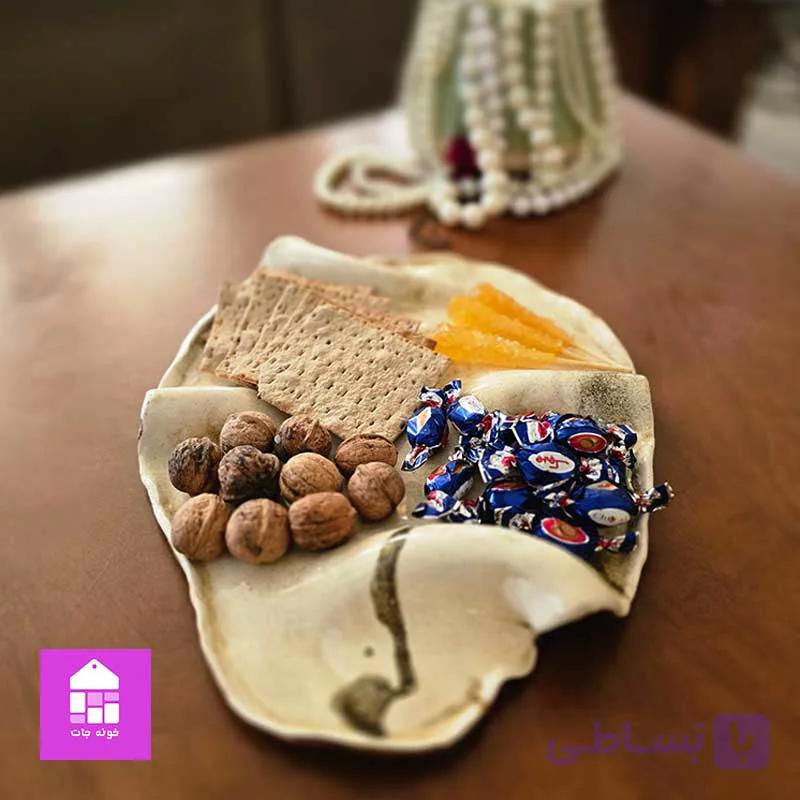 اردو خوری سرامیکی دست ساز مدل دفرمه — تصویر 1