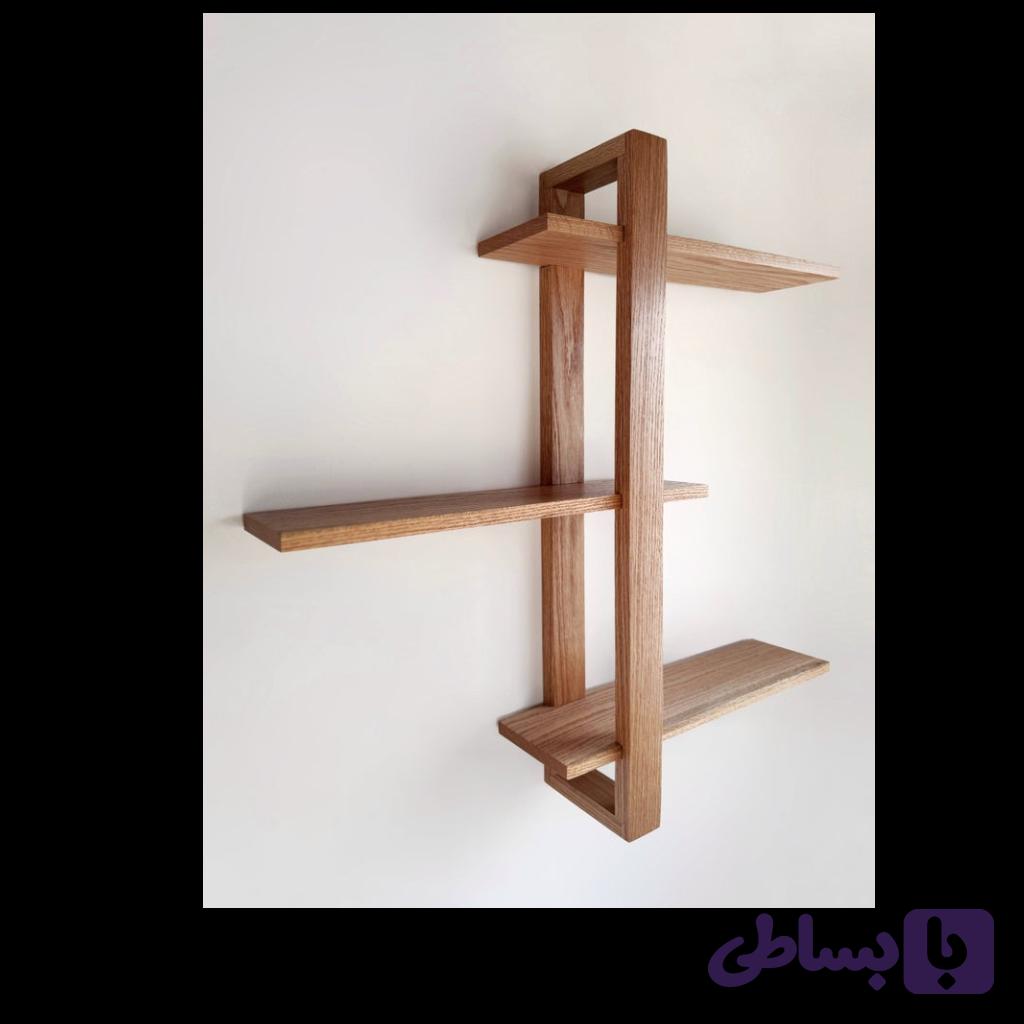 شلف دیواری چوبی 001 — تصویر 1
