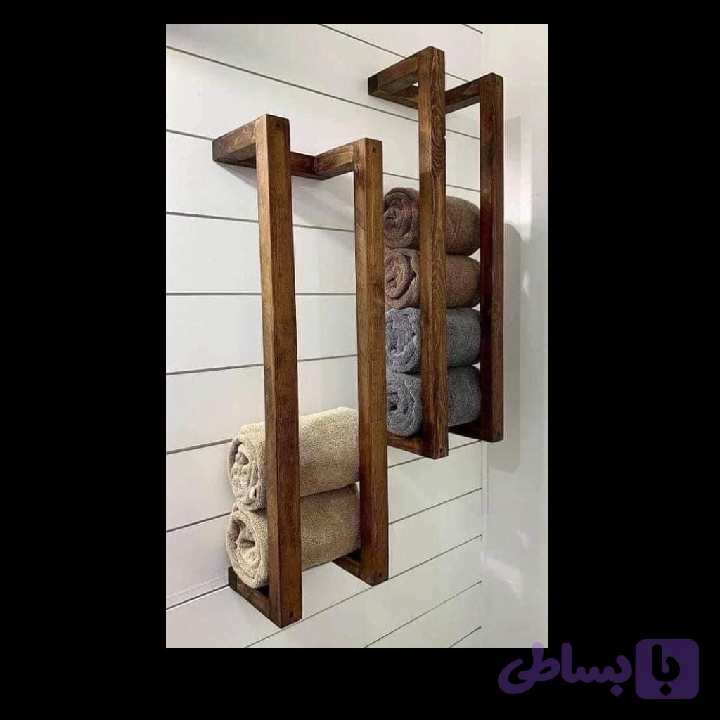 آویز حوله چوبی 003 — تصویر 1