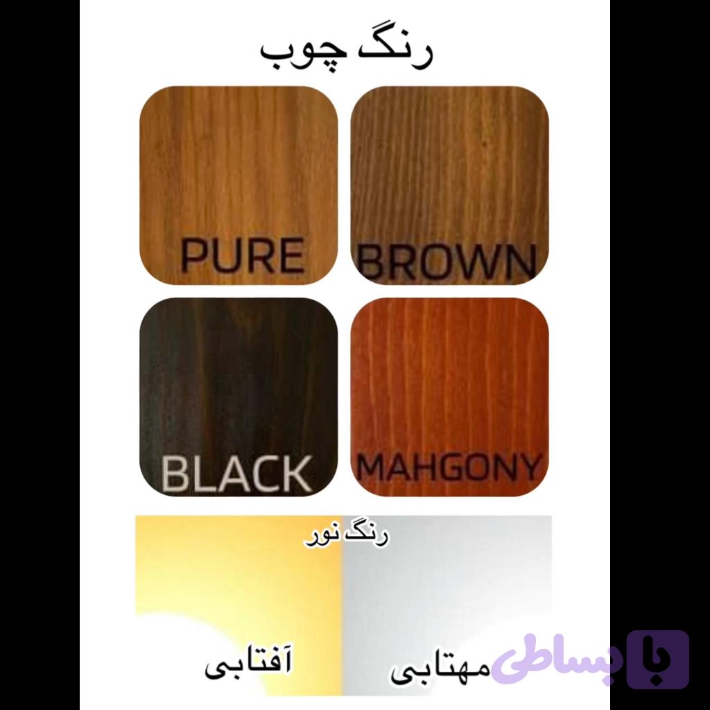آباژور چوبی رومیزی وندا — تصویر 1