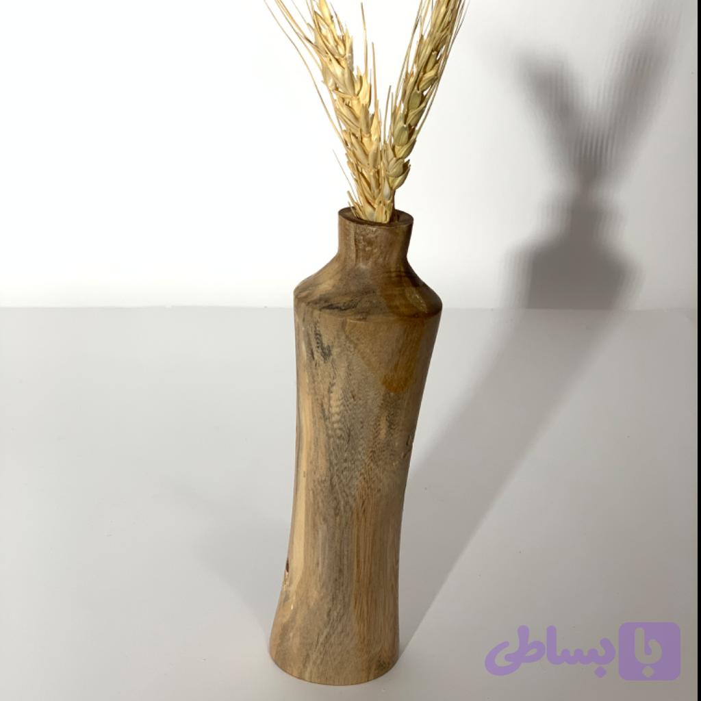 گلدان چوبی کد 121 — تصویر 1